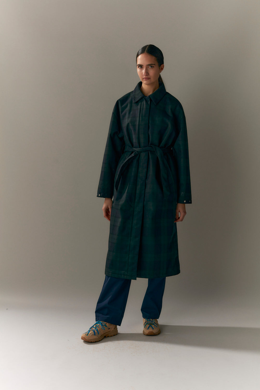 RACHEL G NINSPIN CHECK AW23 marineblauw 