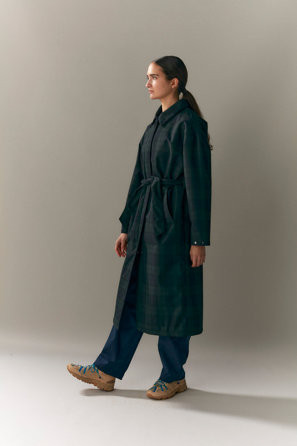 RACHEL G NINSPIN CHECK AW23 marineblauw 