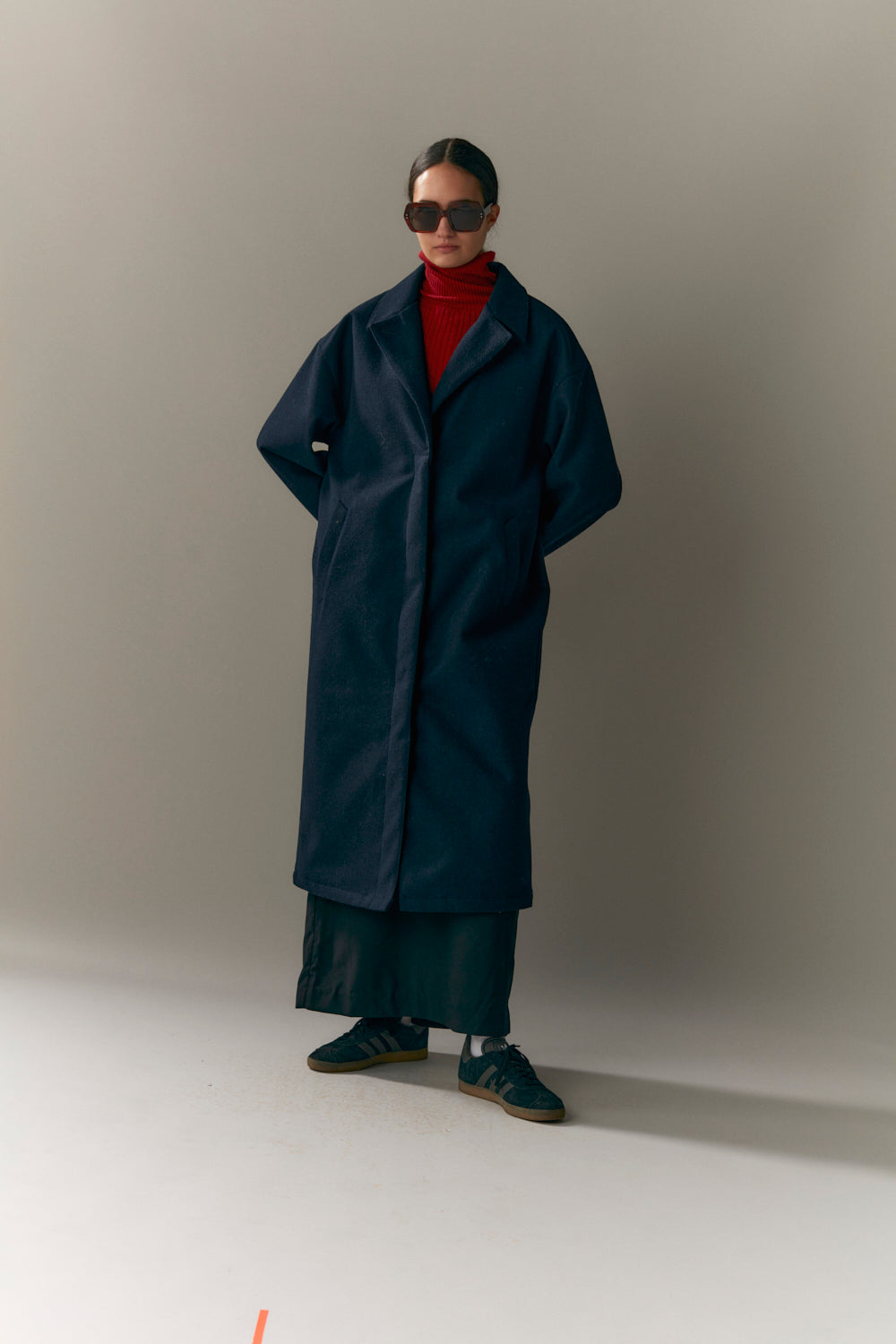 JANICE B TECHWOOL AW23 marineblauw 