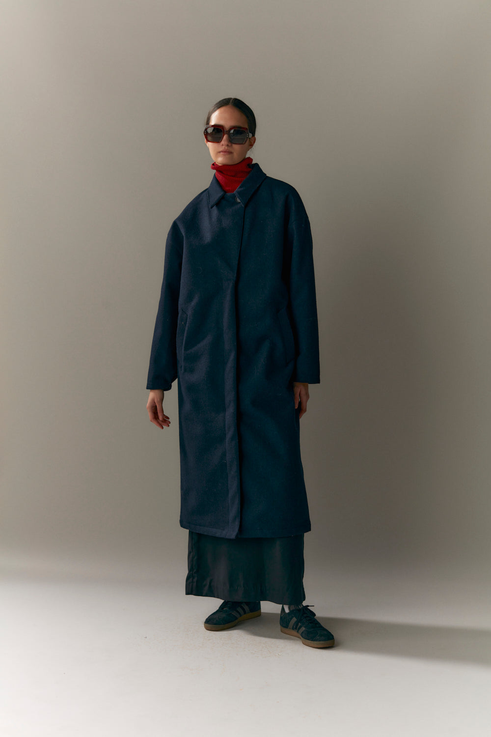 JANICE B TECHWOOL AW23 marineblauw 