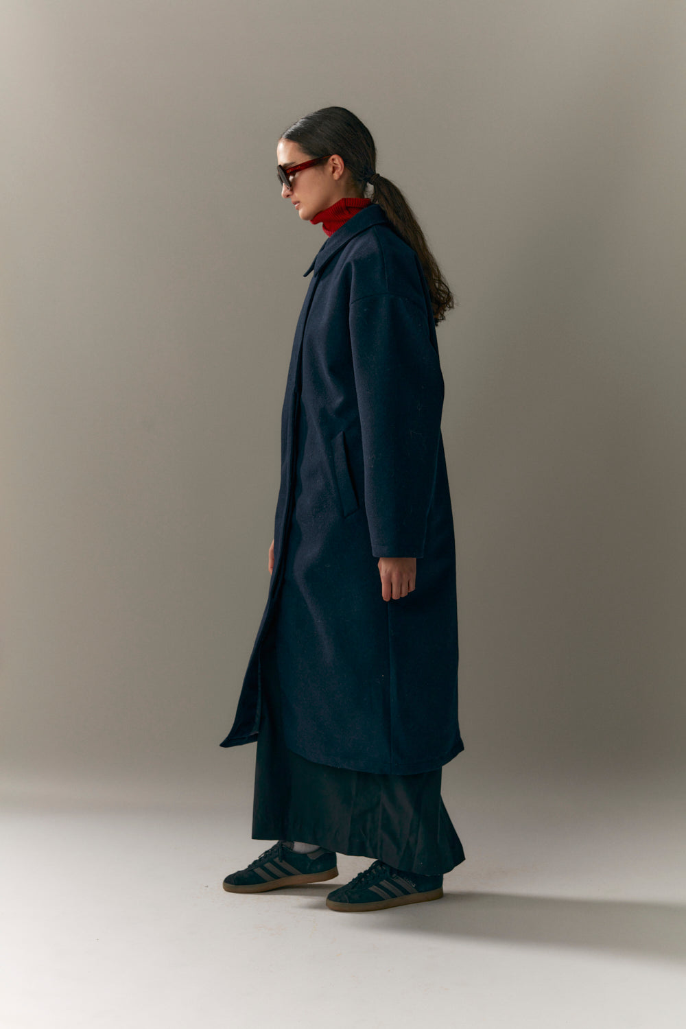 JANICE B TECHWOOL AW23 marineblauw 