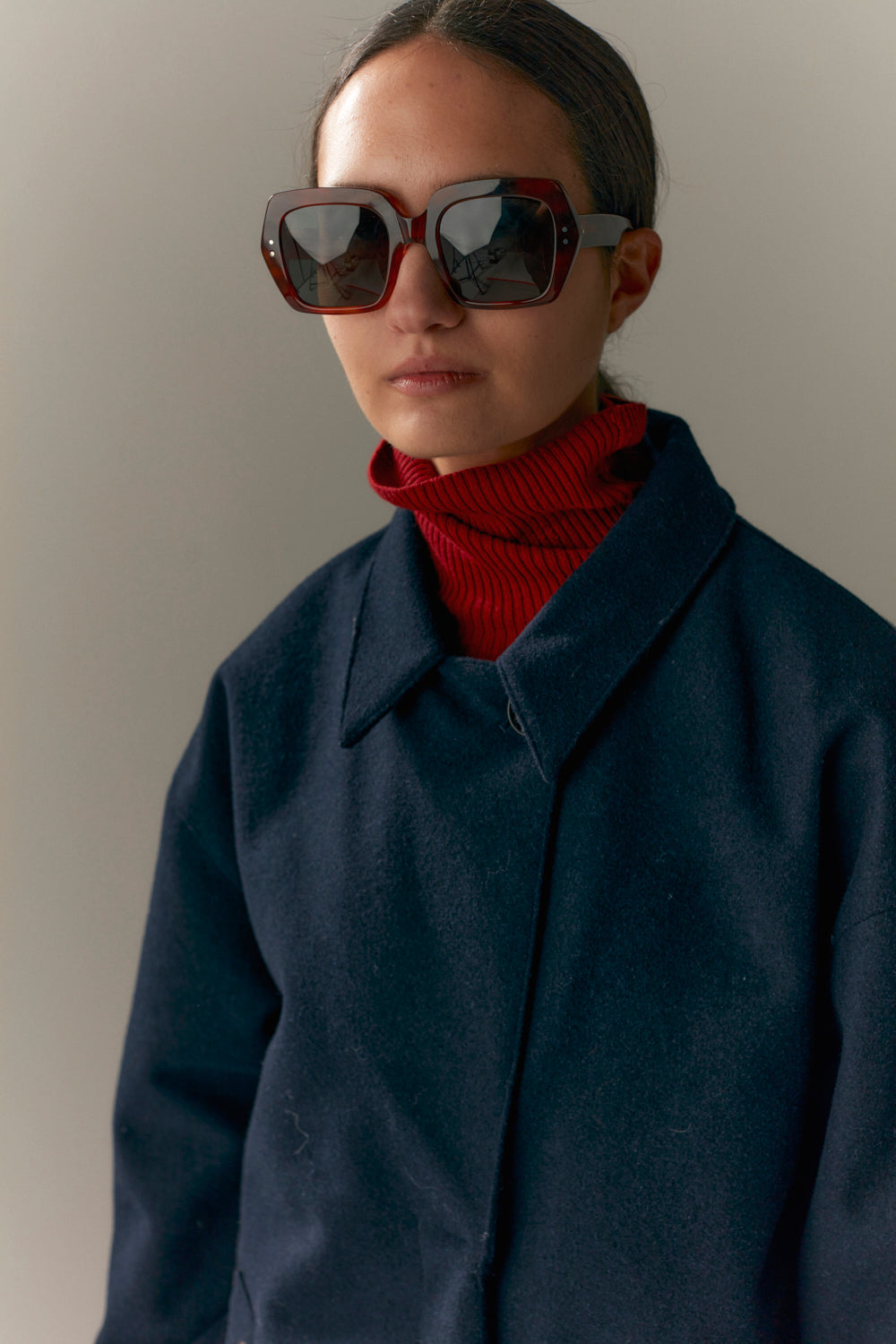 JANICE B TECHWOOL AW23 marineblauw 