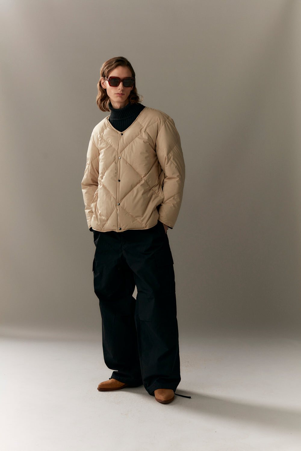 ROOMY ROSS G RE-DOWN RIB STOP AW23 roest 