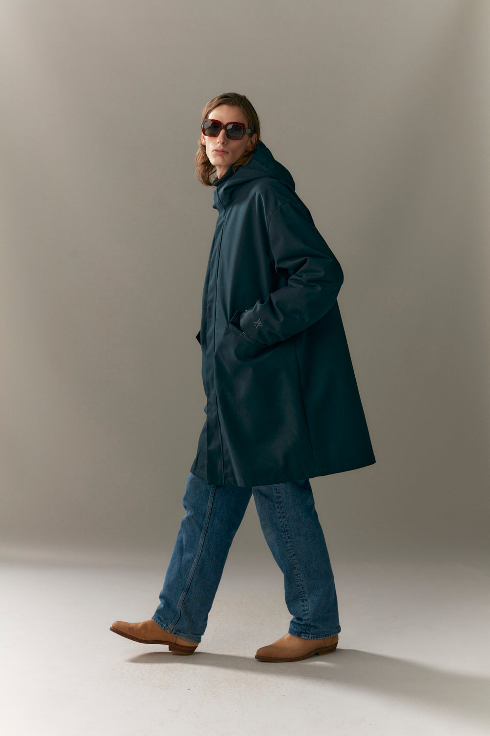 GUNTHER O RE-DOWN INNER SPOILER AW23 navy