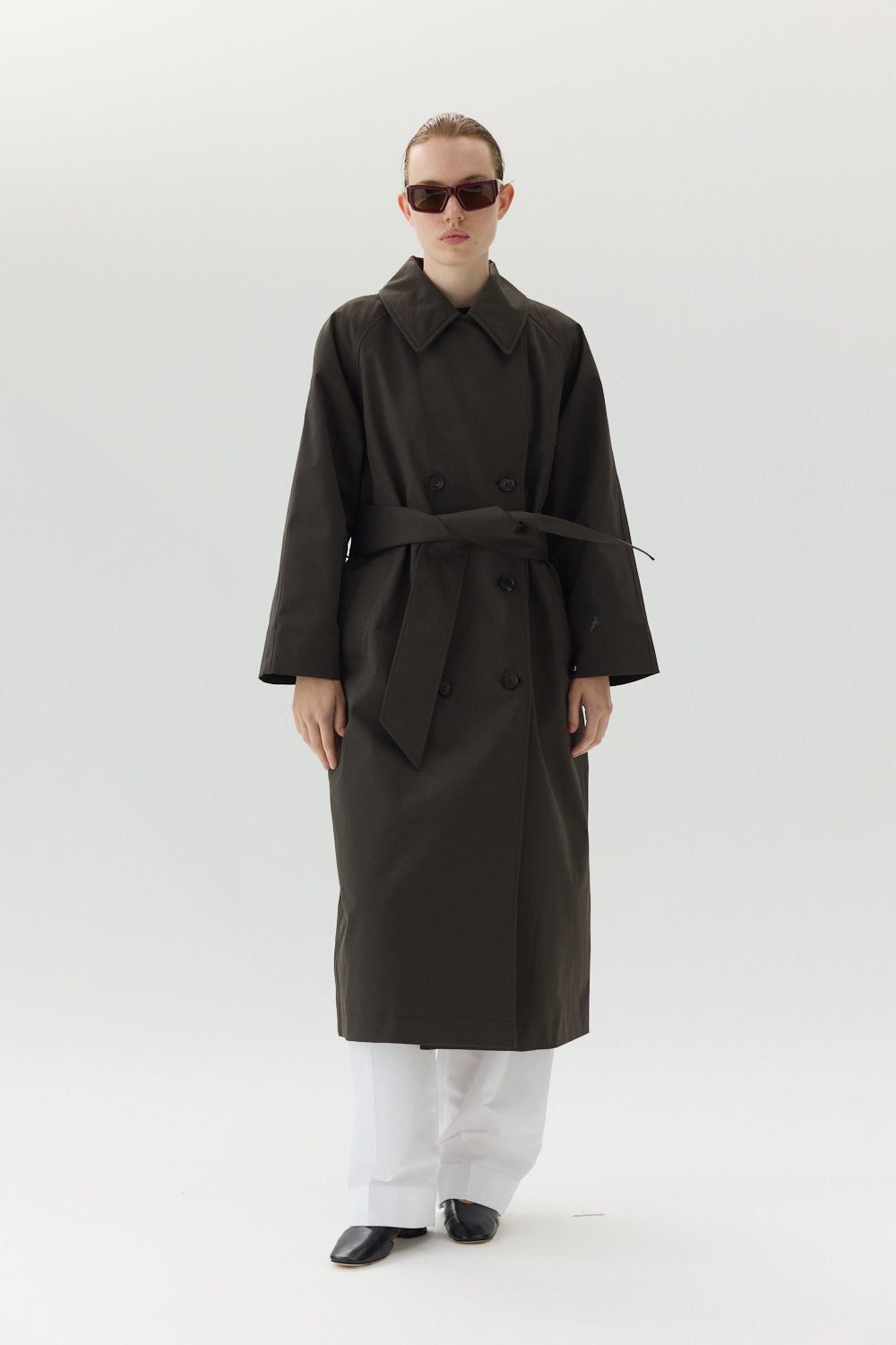 ROOMY TRENCH NIN SPIN AW24 FADED COFFEE