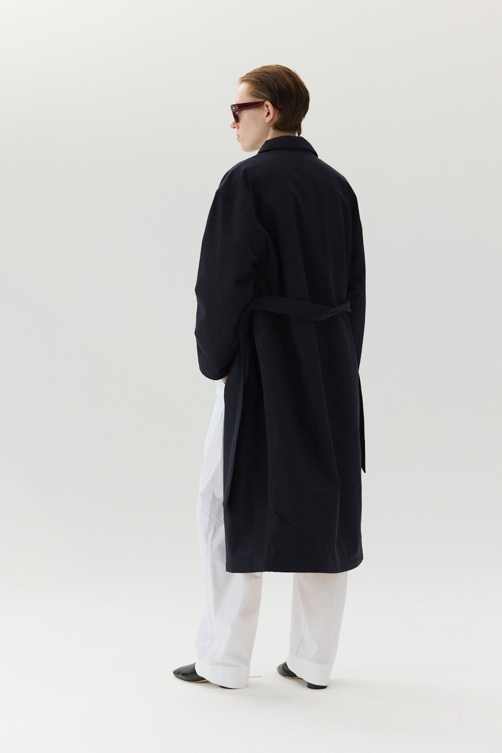 RACHEL G Poly Rayon AW24 NAVY