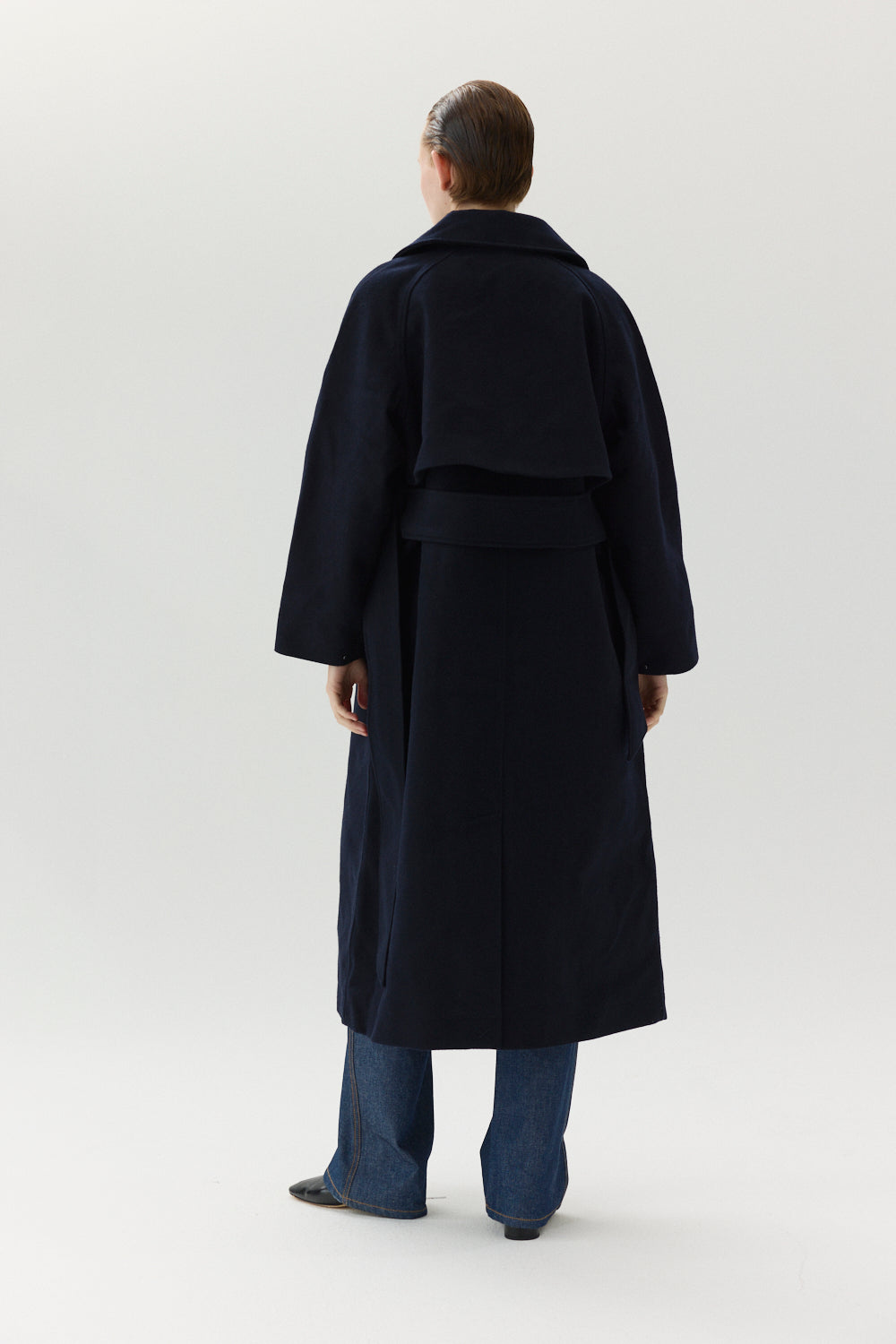 ROOMY TRENCH TECHWOOL AW24 NAVY