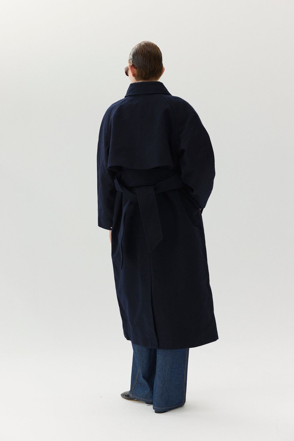 ROOMY TRENCH TECHWOOL AW24 NAVY