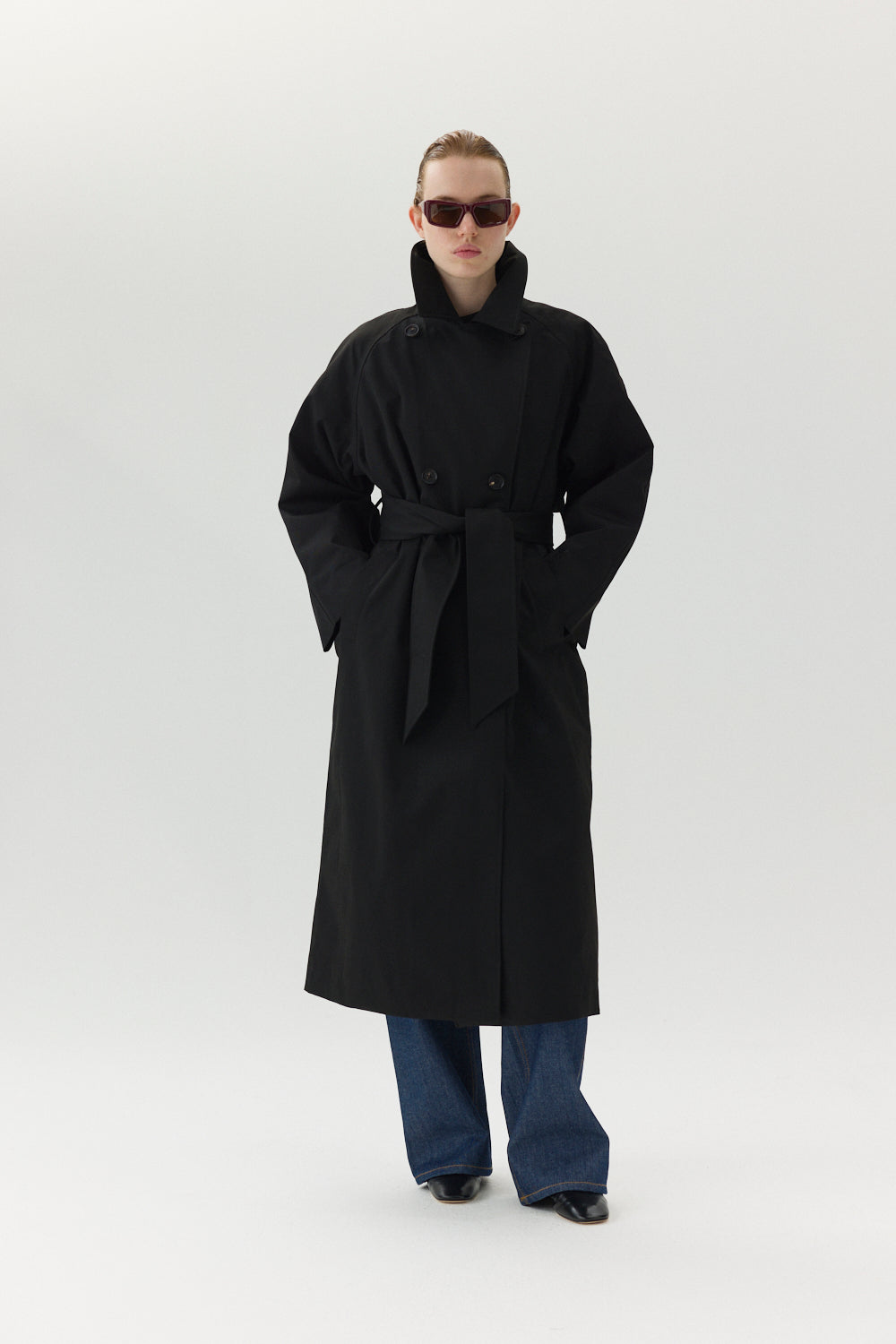 ROOMY TRENCH NIN SPIN AW24 BLACK