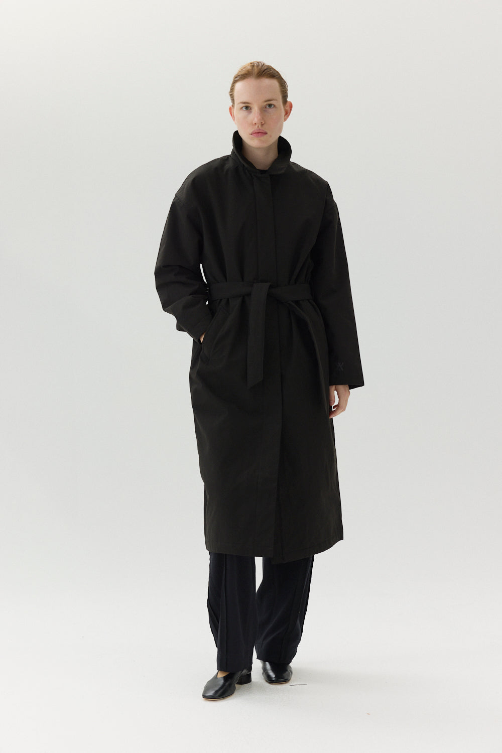 RACHEL G Poly Rayon AW24 BLACK