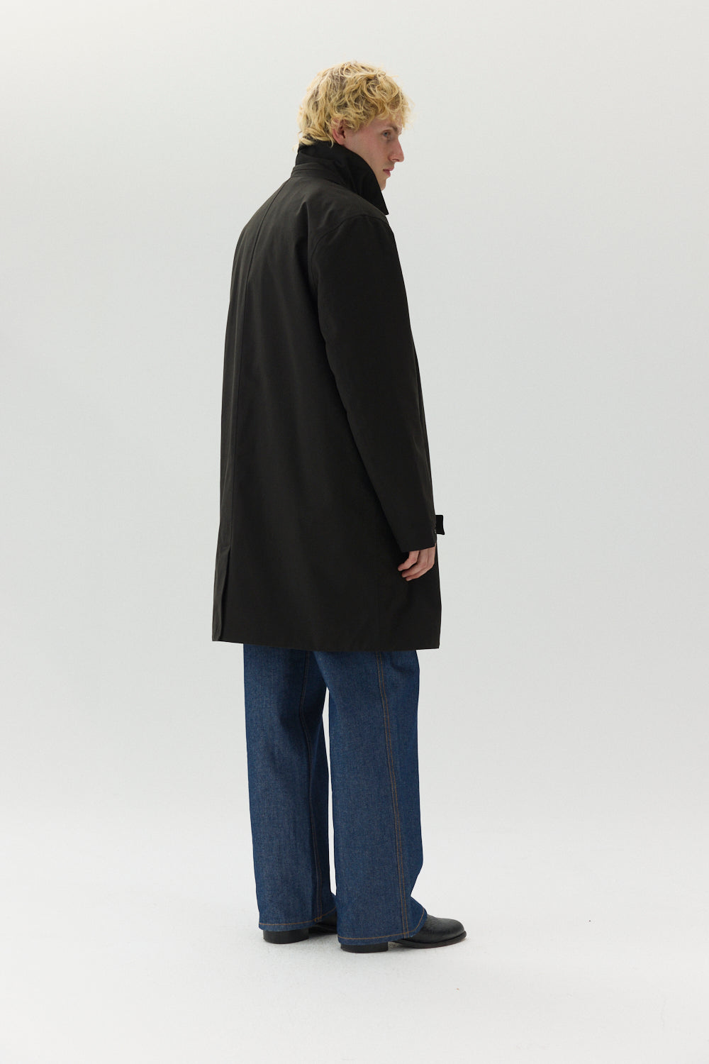 LONG DONG POLYRAYON WOOL LOOK AW24 BLACK